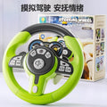 Kids' steering wheel toy - simulated driving, car seat back entertainment, baby soothing, multifunctional early education learning machine