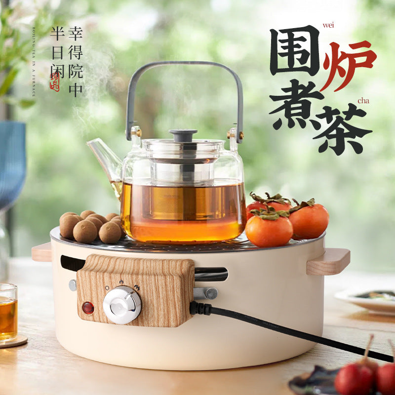 Household peripheral stove for tea cooking, electric oven, portable multi-functional small can tea stove, barbecue stove, electric carbon dual-use all-in-one