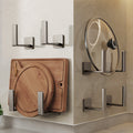 No punching wall hanging kitchen shelf chopping board kitchen pot lid rack wall storage punching chopping board chopping board rack