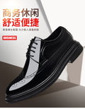 Plus size summer leather shoes for men, 2025 new business formal brogue british casual men's shoes