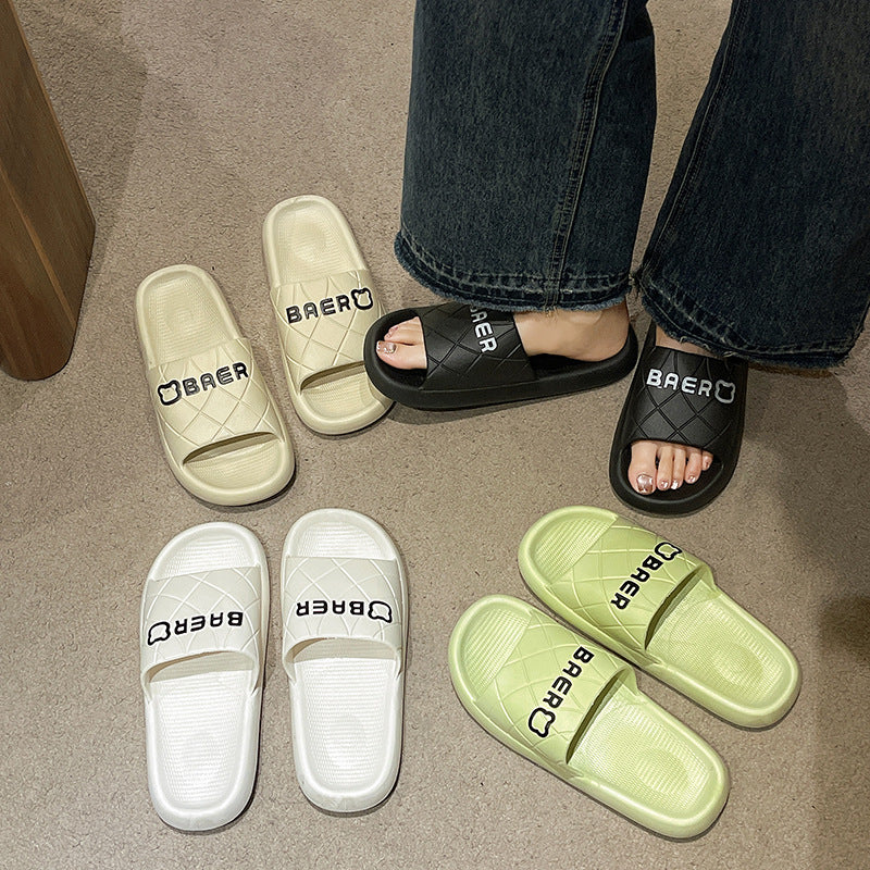 2024 new women's summer indoor slippers - cloud-like comfort, thick-soled, one-strap casual beach sandals