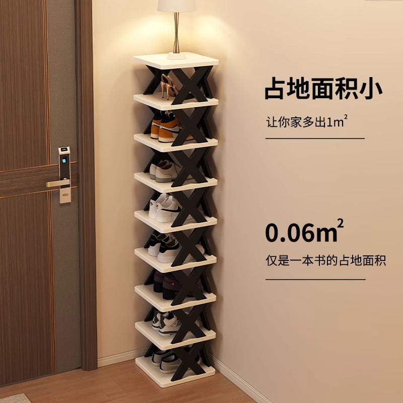 Shoe rack for home door multi-layer small narrow rental house simple shoe rack indoor new arrival 2025 popular shoe cabinet