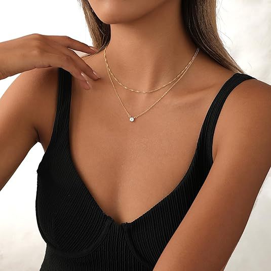 Amazon cross-border bestseller: leaf pendant necklace - rhinestone copper single/double layer necklace - minimalist, high-end wedding jewelry for women