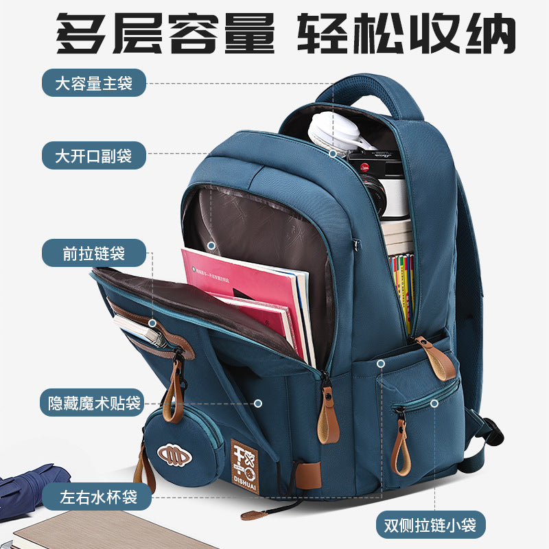 Lightweight, ergonomic backpack for middle school, high school, and elementary school students - extra large capacity, unisex design