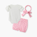 Girls'  new collection: baby & toddler princess style top and floral korean-style summer shorts two-piece set