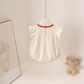 Summernew arrival jumpsuit, fashionable baby clothes, flying sleeves, butt-covering clothes, baby summer clothes, thin khaki rompers, one-piece