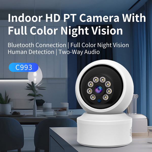 Processing custom intelligent camera dual screen monitoring home 3 million high definition indoor night vision wireless control camera