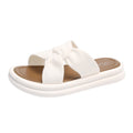 Trendy platform slides for women - summer 2024 new arrivals: fashionable crossover design, elegant chunky sole, perfect for summer outings