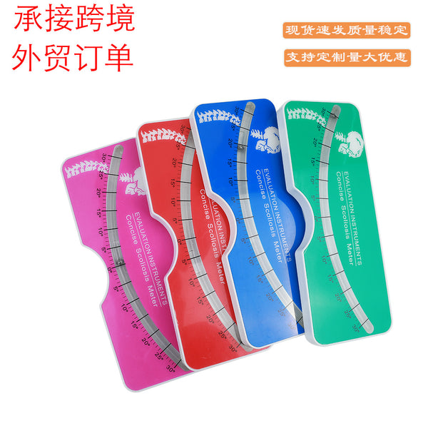 Spine measuring instrument Blue plastic horizontal angle ruler Steel ball slope meter Bubble slope ruler Measurement range plus or minus 30 degrees