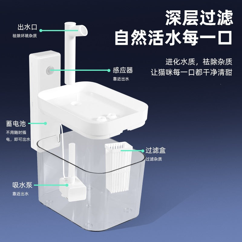 Cat water fountain automatic circulating drinking fountain kitten water dispenser dog water bowl pet supplies