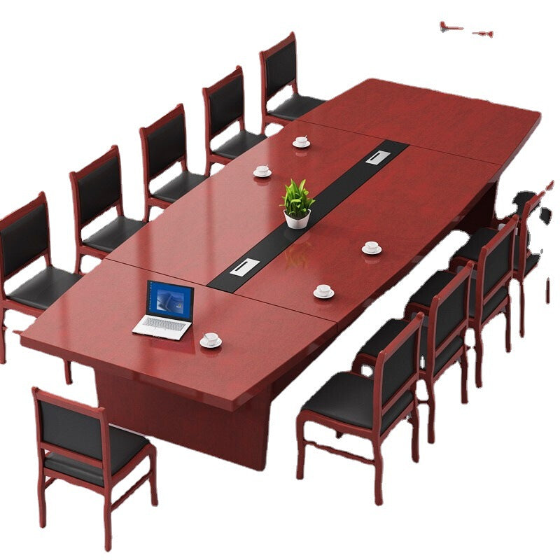 Office furniture paint solid wood veneer conference table office meeting training table bar table negotiation table reception table