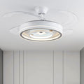 High-end remote control smart fan light restaurant ceiling fan living room bedroom silent light luxury chandelier  new fan light