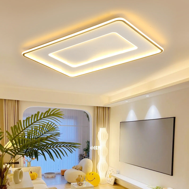 Eye protection ceiling light led living room main light bedroom modern simple atmospheric lighting rectangular whole house Zhongshan lamps