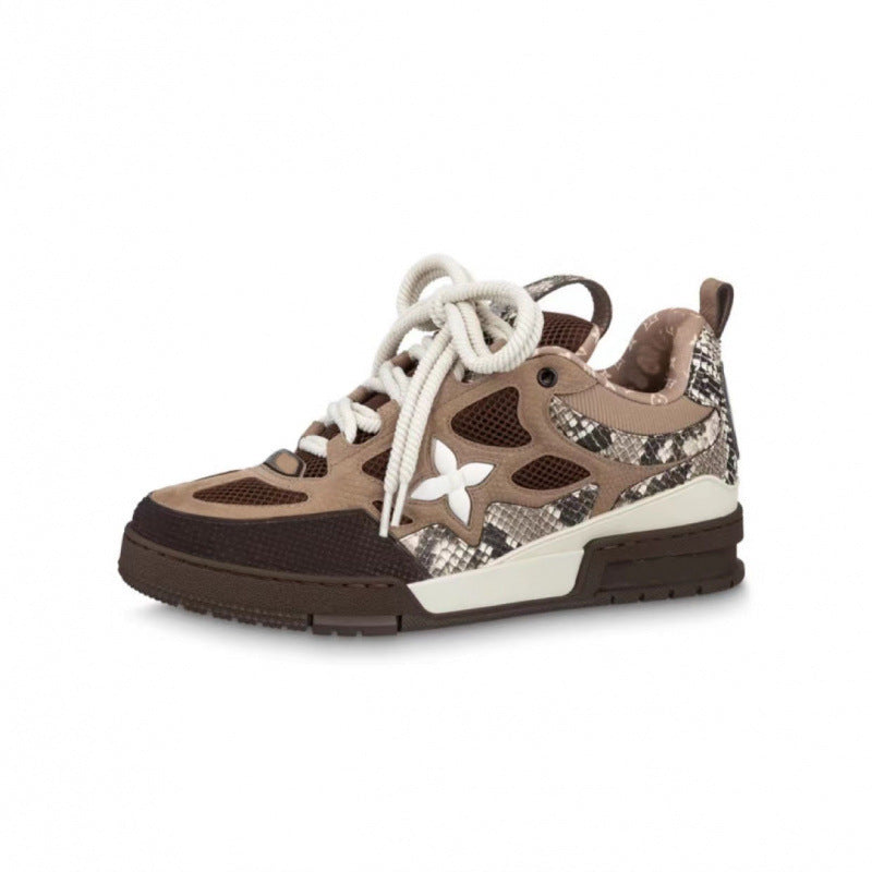 European market men's and women's bread shoes, height-increasing chunky sole dad shoes, fashionable and versatile sneakers, couple's skate shoes