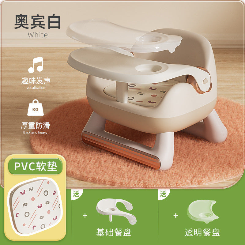 Baby dining chair Multifunctional children's calling chair, one chair dual-purpose detachable plate for eating and feeding Children's dining chair