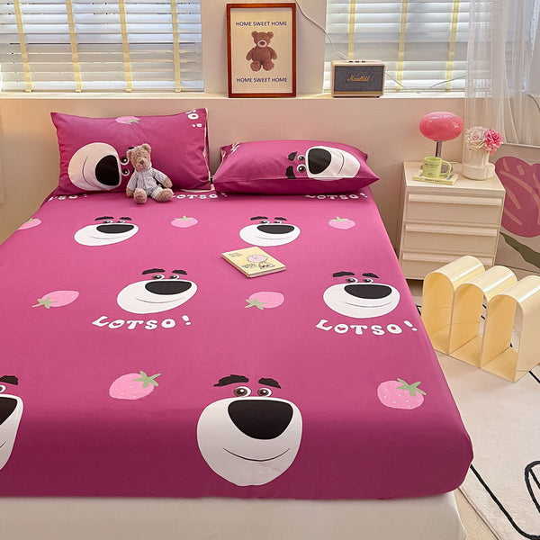 Cute cartoon cotton mattress wholesale household Simmons mattress protective cover 40 cotton bedspreads student dormitory