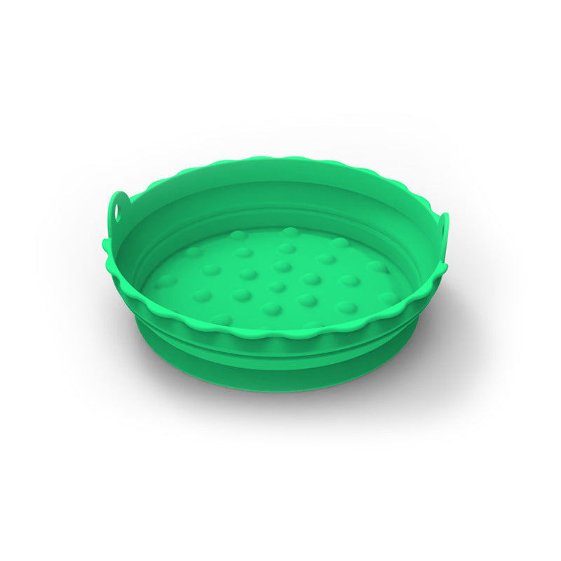 Cross-border foldable air fryer special pad silicone baking tray tray multi-functional silicone barbecue pad high temperature resistance