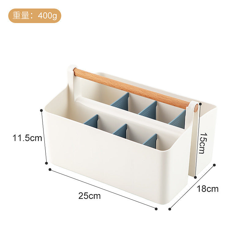 Portable cosmetics storage box needle and thread data cable remote control storage box fresh partition desktop storage box