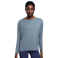 new arrival: double-sided nude feel loose fit long sleeve women's slimming breathable minimalist training fitness yoga top ds010