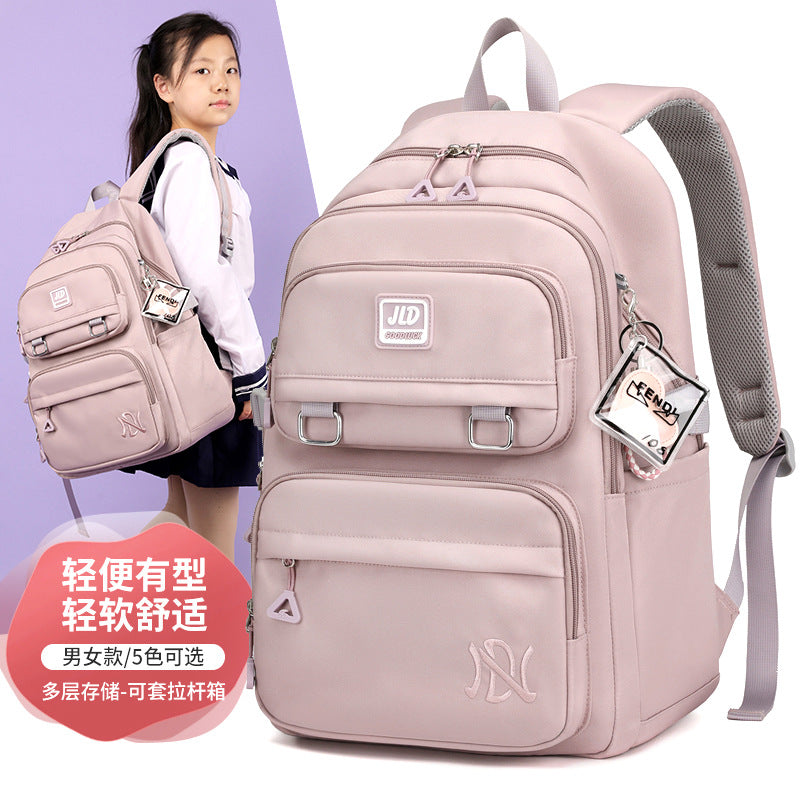New 1-6 grades backpack large capacity lightweight primary school bag men's and women's nylon versatile school backpack