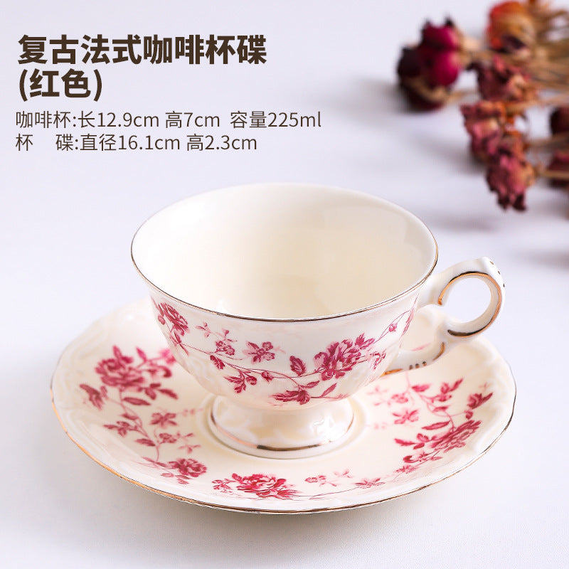 French-inspired, minimalist luxury afternoon tea milk mug, perfect for the office. classic retro ceramic teacup with a regal, courtly aesthetic