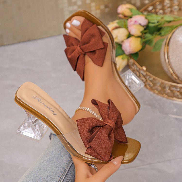 summer new arrival: plus-size high-heeled slides for women (sizes 35-42). wholesale available. dropshipping for  &