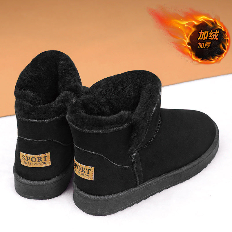 Northeastern snow boots for men winterheattechfleece-linedthickened sports minus 40 degrees cold-proof fur all-in-one bread cotton shoes