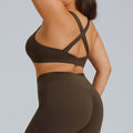 new plus size sports bra - push-up, shockproof, women's activewear bra for outdoor running, fitness, and yoga