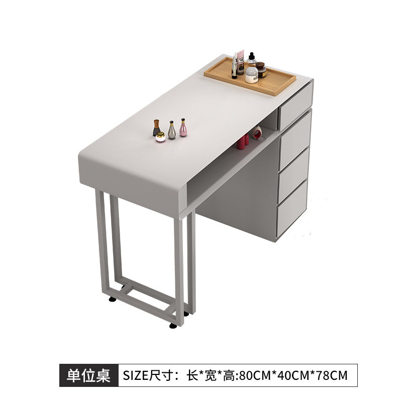 Cream style manicure table and chair set Japanese single double manicure light luxury Internet celebrities ins manicure shop manicure table