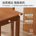 New solid wood dining table and chair set - thickened tabletop, perfect for small spaces, square solid wood dining table for home living room