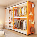 [shelf accessories] square hole perforated board storage rack metal multi-functional clothes rail shelf clothes hanger dustproof curtain