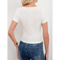 listing: new  women's sweet lace-trimmed short-sleeve t-shirt