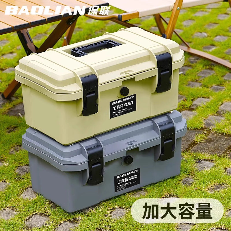 Baolian Toolbox Outdoor Camping Portable Protective Box Car Storage Hardware Storage Box Fishing Waterproof Shock-resistant Box