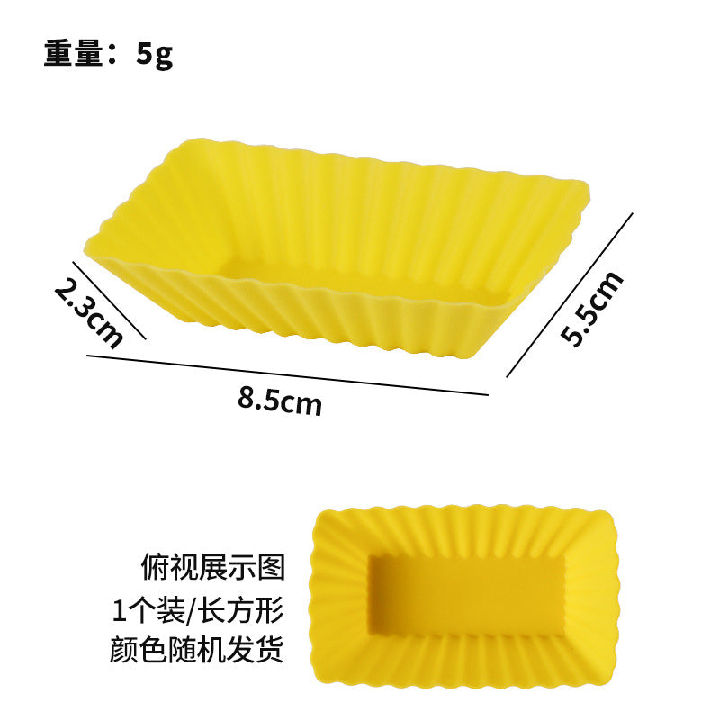 silicone muffin cups baking diy tools - round & heart-shaped cake cup molds - high-temperature resistant silicone cake cups
