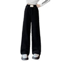 Girls' wide-leg pants - spring/autumn collection - mid-to-large size - long pants - spring collection for older girls - kids' casual pants - children's sweatpants
