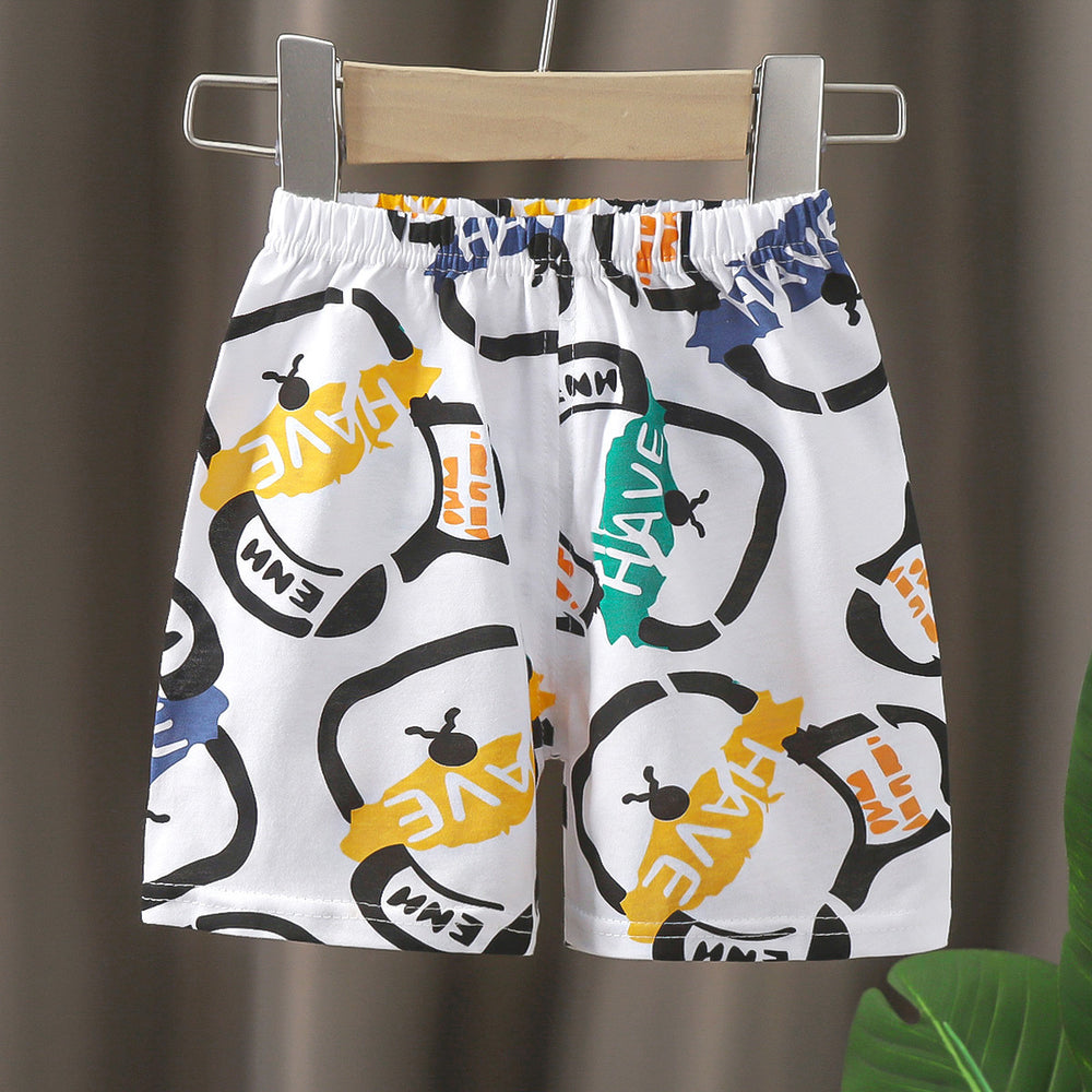 Summer kids' pure cotton shorts, baby pants, boys' and girls' all-cotton casual pants, toddler and child's undershirts - dropshipping available