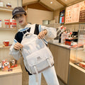 Japanese style cartoon rabbit ears school bag large capacity casual middle school students two-dimensional girls cute tutoring backpack