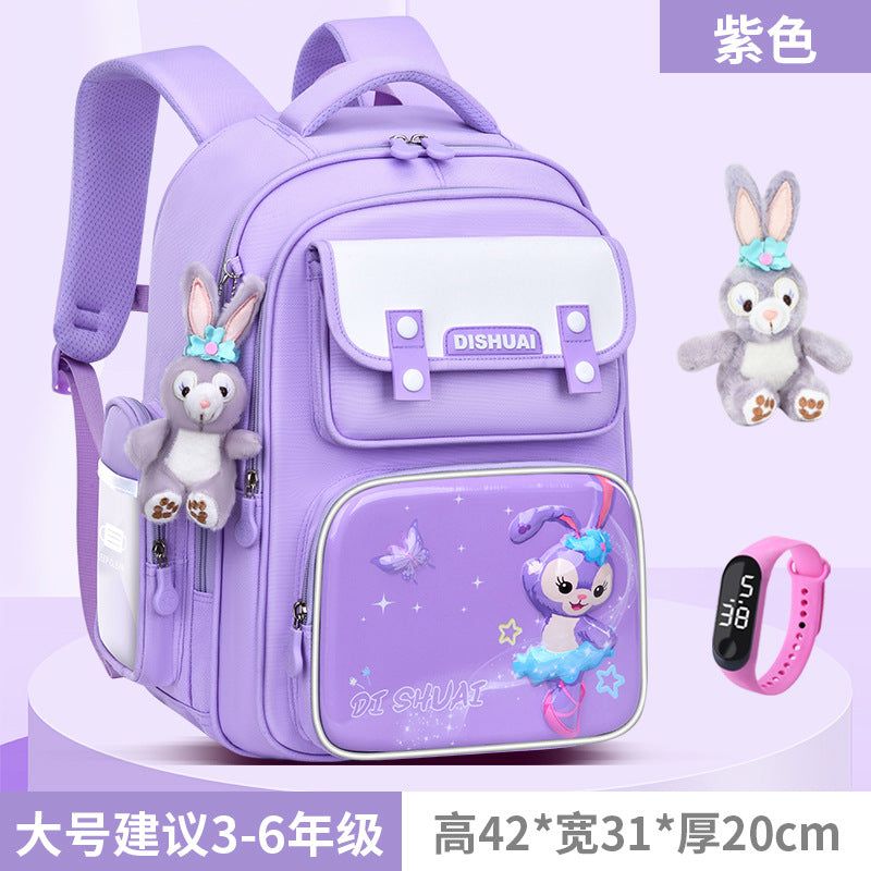 Elementary school backpack for boys, grades 1-2, ages 3-6, lightweight, child-friendly, spine-protecting, 2026 new model
