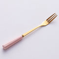 Pink gold cross