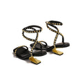 export 2026 summer new square toe high heel sandals women's sexy single strap rivet fashion roman sandals