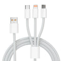 6a 3-in-1 charging cable, 100w super fast charging data cable, 1.2m-1.8m