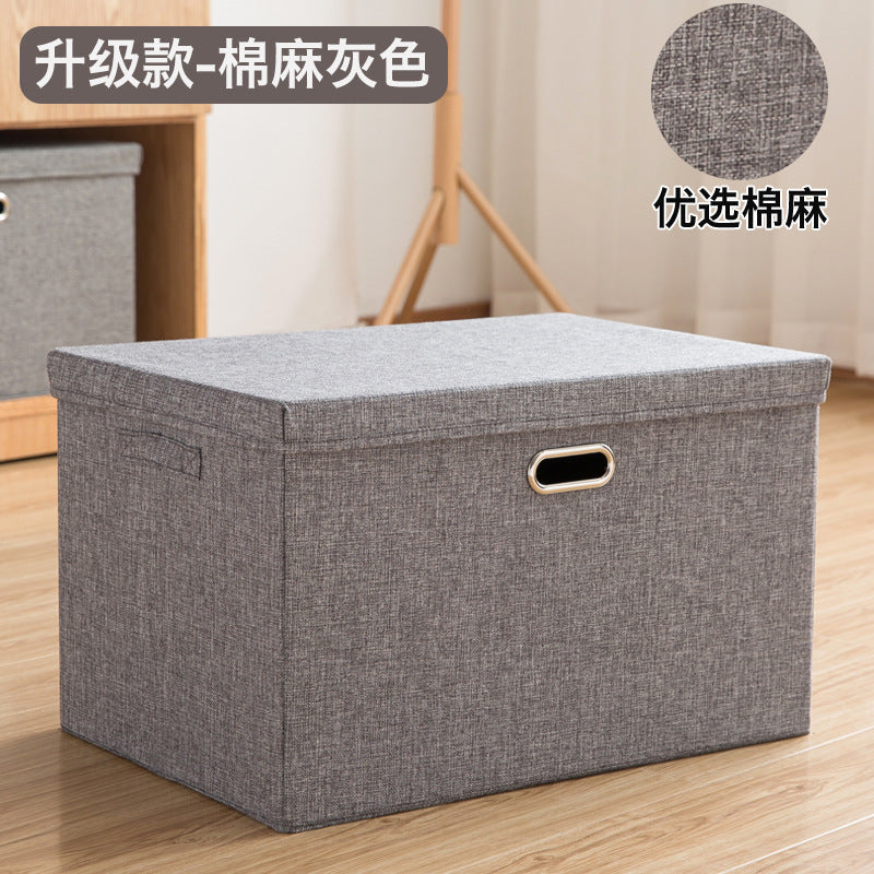 Factory direct sales large-capacity covered storage box custom thickened PP plate dust-proof clothing foldable toy storage box