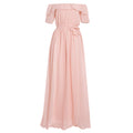 sourcing:  new african-style one-shoulder chiffon dress - plus size bridesmaid dress for