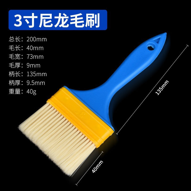 Nylon bristle paint brush, paint brush, adhesive brush, industrial implant brush, cleaning brush, dust removal brush, oil painting brush