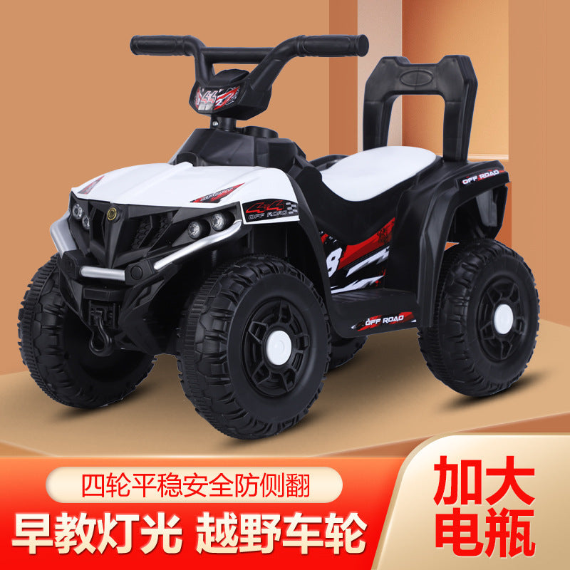 Manufacturer spot children's electric beach car four-wheeled outdoor off-road vehicle 1-3-5 year old baby charging remote control motorcycle