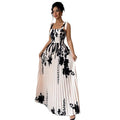 spring/summer new collection: polyester printed straight-leg pants & bohemian-inspired vintage painted dress