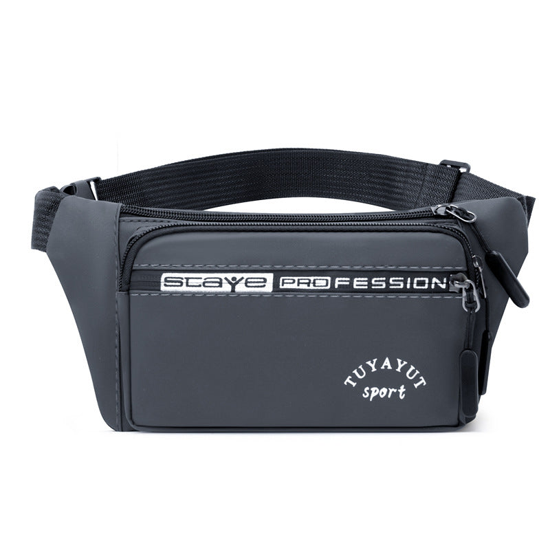 New outdoor sports breast bag multi-functional simple commuting fashion shoulder messenger bag going out portable mobile phone fanny pack