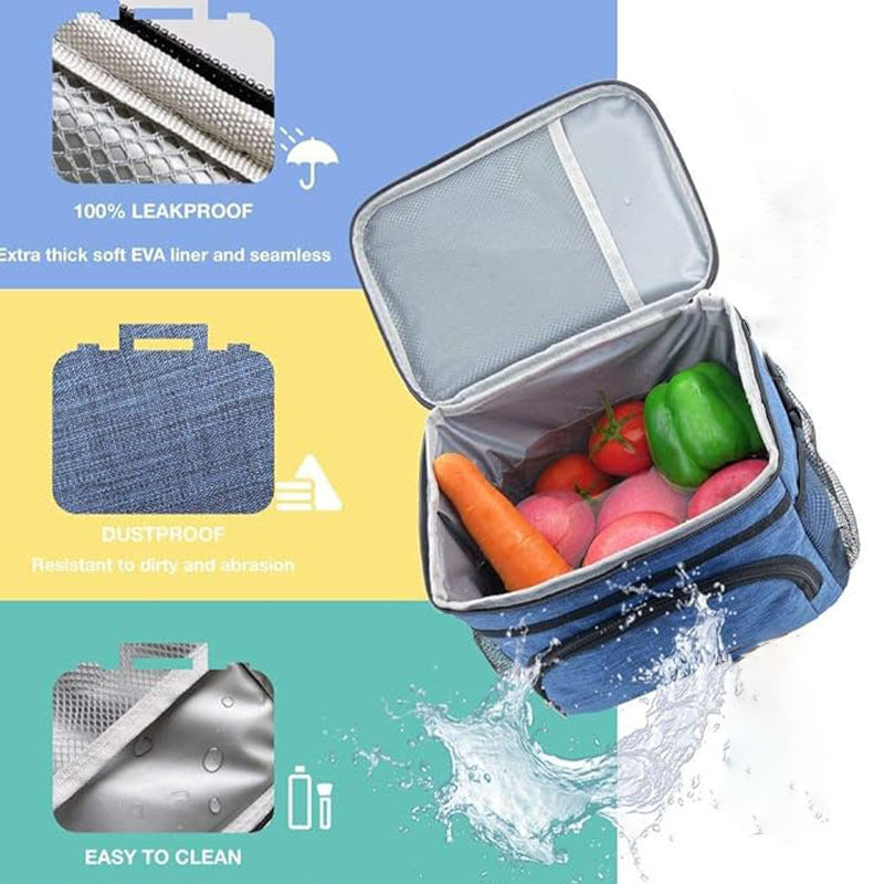 Lunch box bag Bento bag Bento bag Fresh-keeping meal bag Multifunctional portable cold insulation bag with aluminum foil
