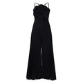 D554export women's clothing new arrivalelegantpure colorfashionsexy large flowerpure color pleated african jumpsuit