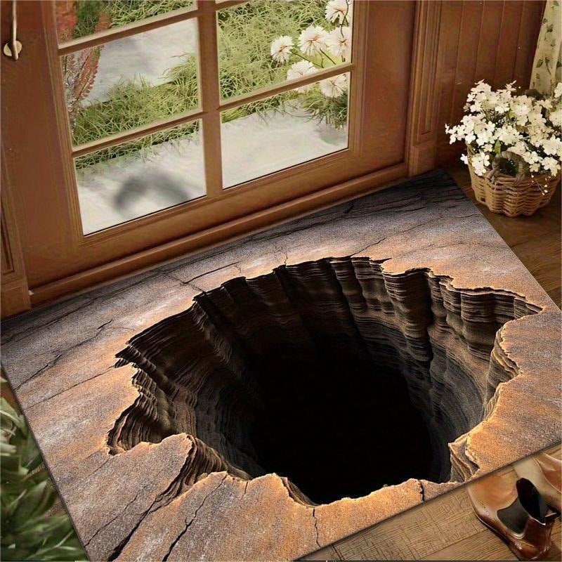 3d visual trap floor mat bathroom absorbent mat non-slip foot mat entrance door mat entrance door mat